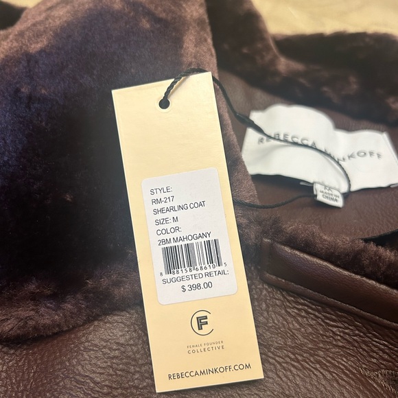 Rebecca Minkoff Women’s Shearling Lined Leather Coat - Picture 12 of 15